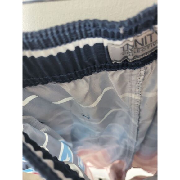 Trinity Swim Trunks Large Mens Red White Blue Patriotic Pockets Unlined Swim - Picture 5 of 8